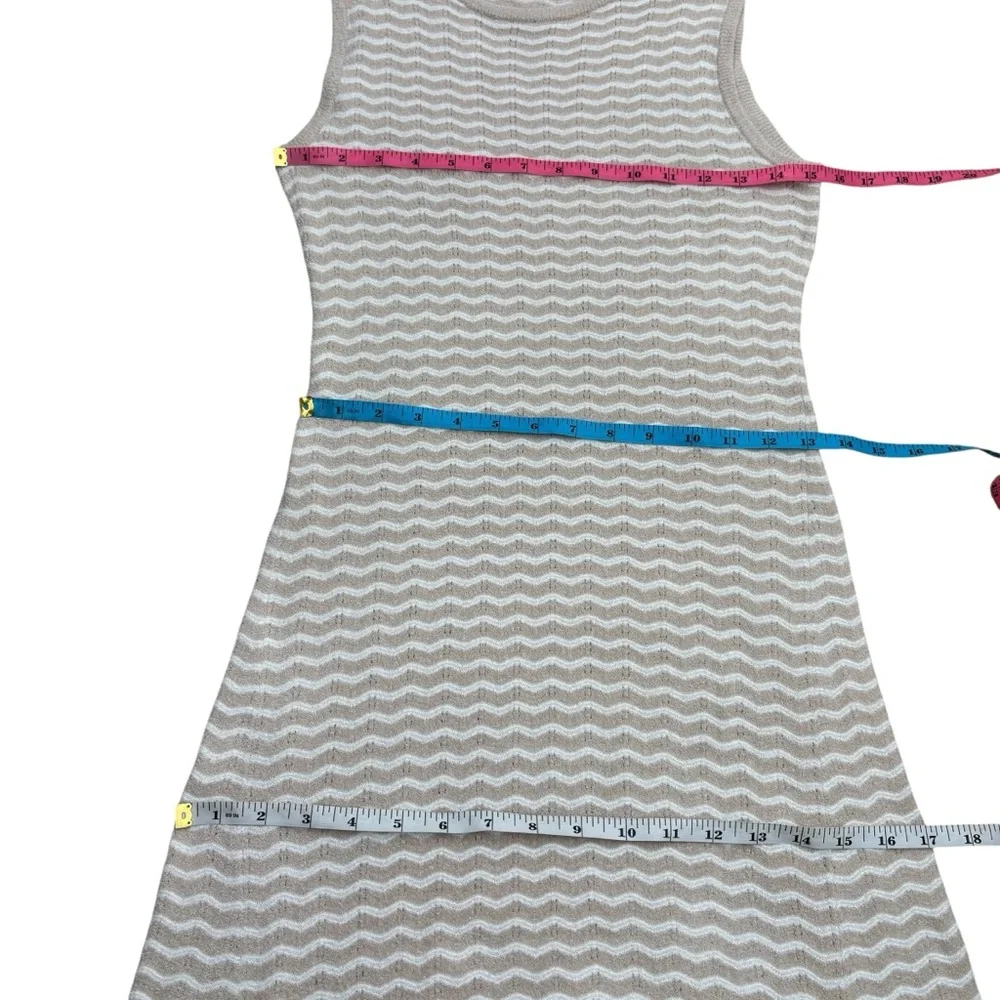 Barefoot Dreams CozyChic Ultra Lite Pointelle Tank Dress Stone Pearl Small NWT